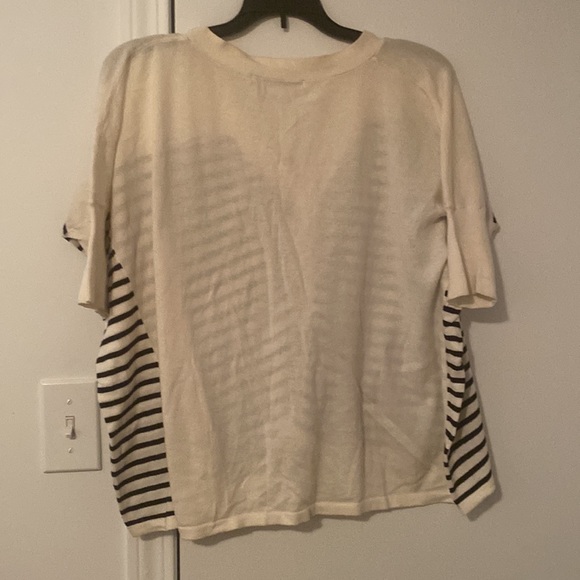 Forever 21 oversized striped cardigan shirt black and white - Picture 4 of 4